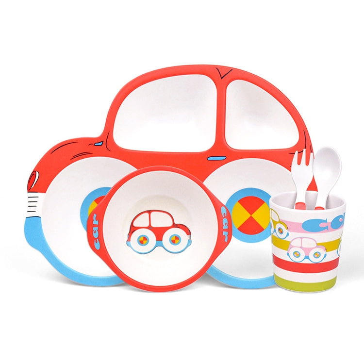 Bamboo Fiber Cartoon Dinner Plate For Children