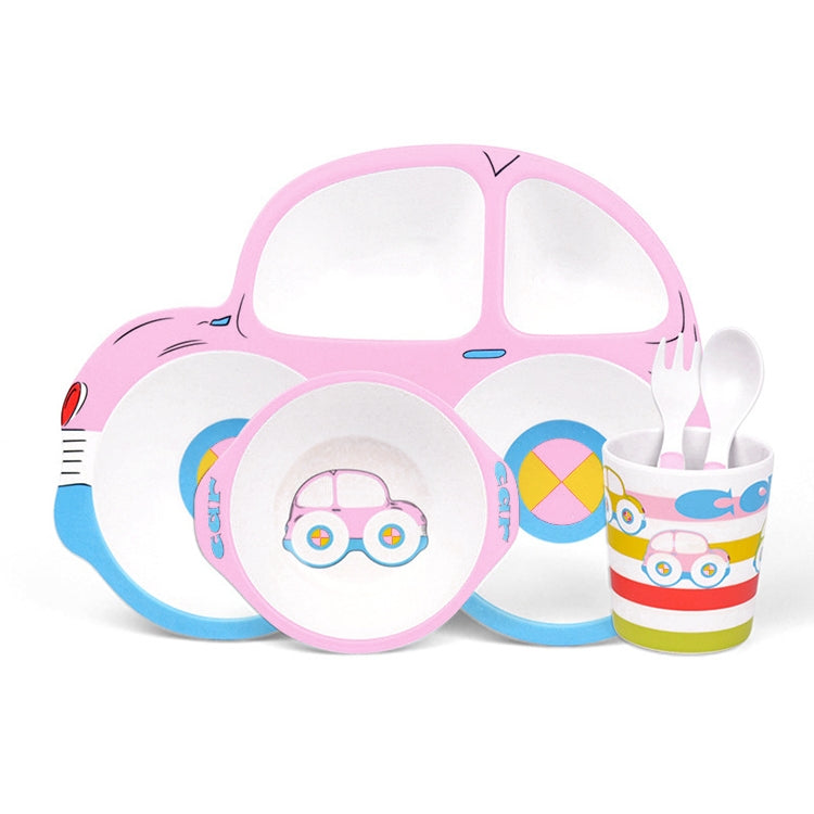 Bamboo Fiber Cartoon Dinner Plate For Children