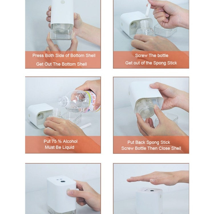 GYXD Fully Automatic Induction Hand Sterilizer Desktop Wash-Free Alcohol Sprayer Non-Contact Soap Dispenser