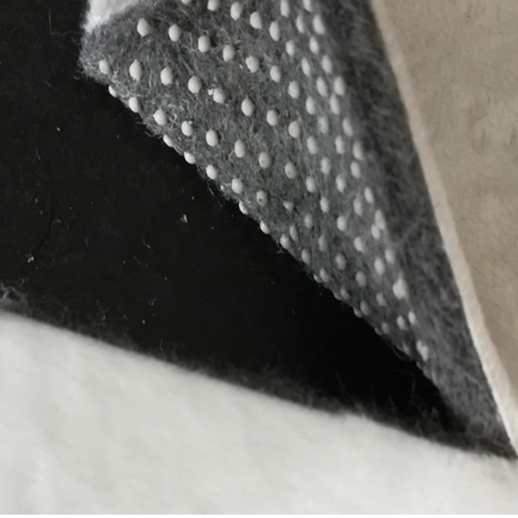 Geometric Pattern Bedroom Door Rug Decorative Mat, Size:45x75cm(Black Gold)