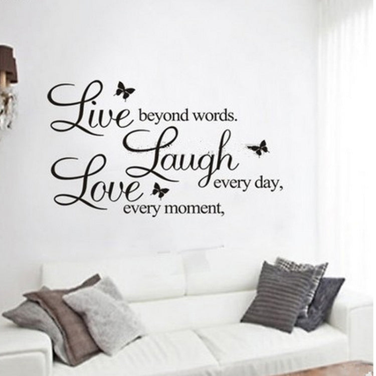 Live Love Butterfly Rumor Removable Wall Sticker