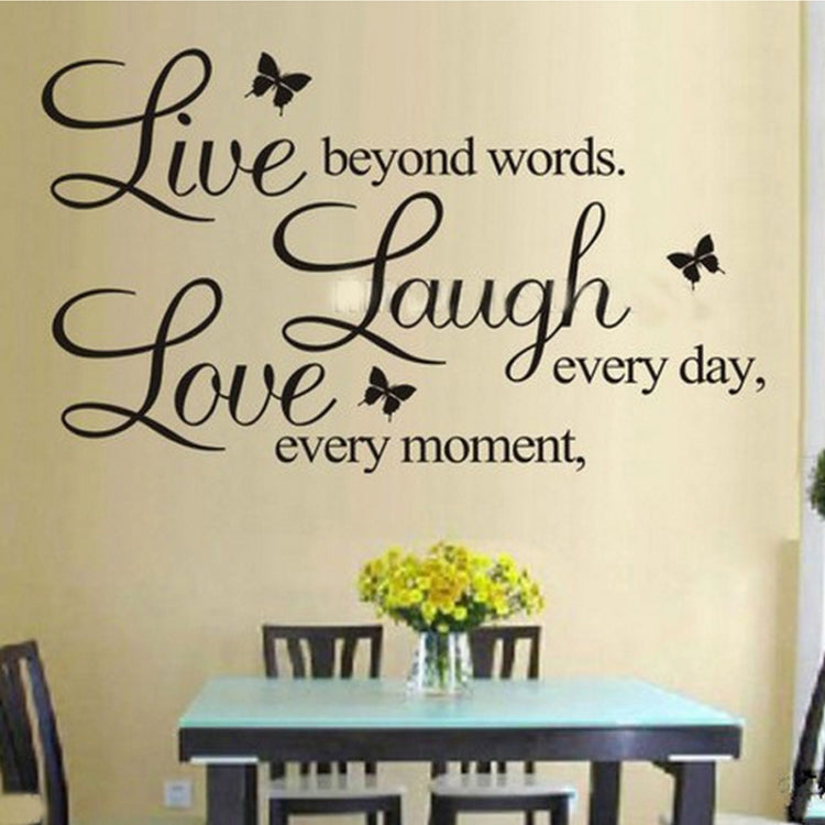 Live Love Butterfly Rumor Removable Wall Sticker