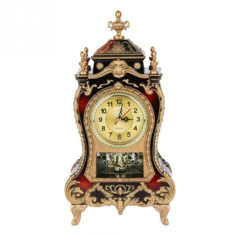 Alarm Clock Vintage Clock Classical Royalty Sitting Room TV Cabinet Desk Imperial Furnishing Creative Sit Pendulum Clock