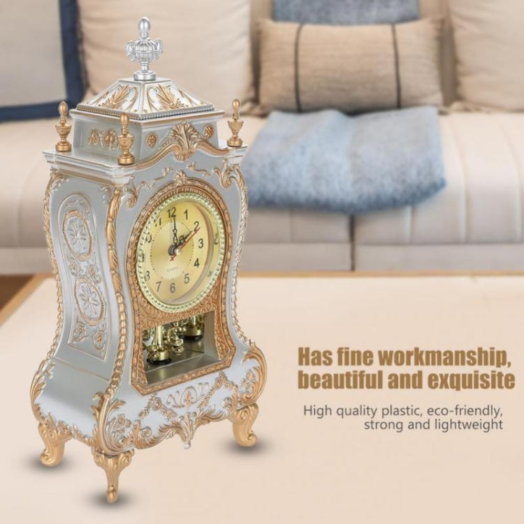 Alarm Clock Vintage Clock Classical Royalty Sitting Room TV Cabinet Desk Imperial Furnishing Creative Sit Pendulum Clock