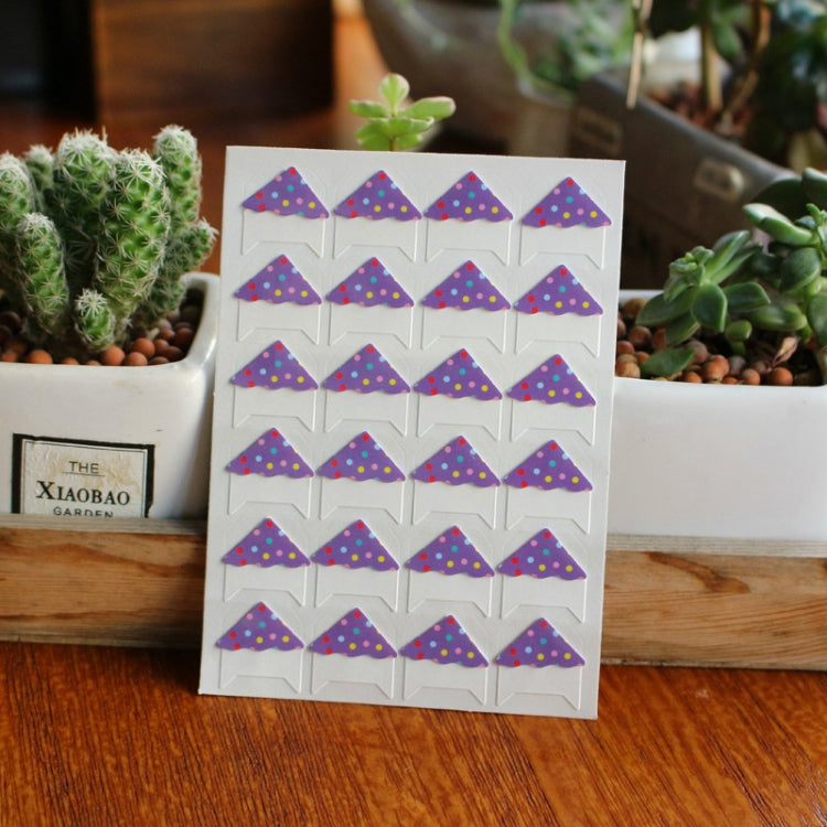 2 PCS Cartoon Dot Corner Sticker Hand Paste Album Photo Sticker