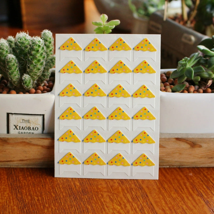 2 PCS Cartoon Dot Corner Sticker Hand Paste Album Photo Sticker