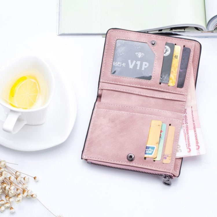 Simple Sewing Thread Fashion Letter Short Wallet