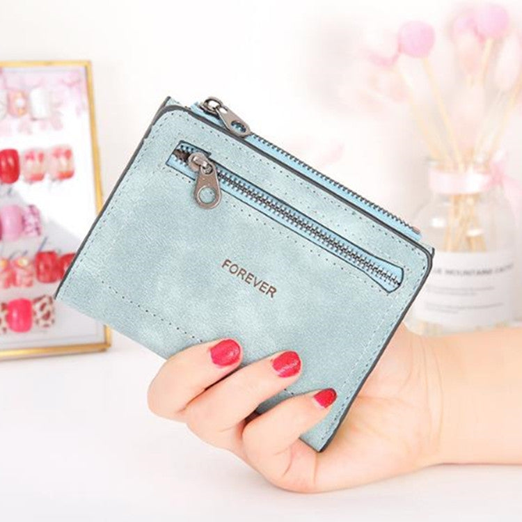 Simple Sewing Thread Fashion Letter Short Wallet