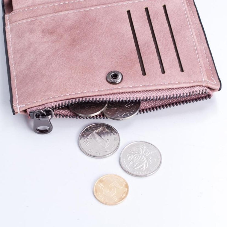 Simple Sewing Thread Fashion Letter Short Wallet