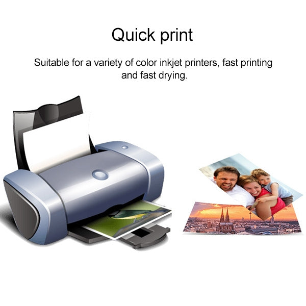 100 PCS 6 Inch Inkjet Printing Paper Photo Paper Color Single-Sided Coated Printing Highlight Waterproof Luminous Paper