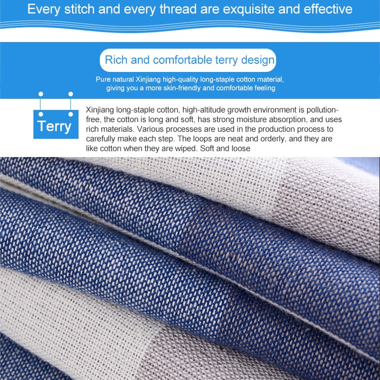 32-Strand Cotton Gauze Checked Bath Towel(Green)