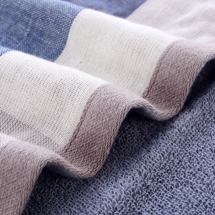 32-Strand Cotton Gauze Checked Bath Towel(Green)