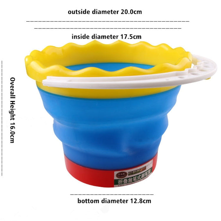 Outdoor Travel Folding Rinse Brush Wash Pen Barrel Container