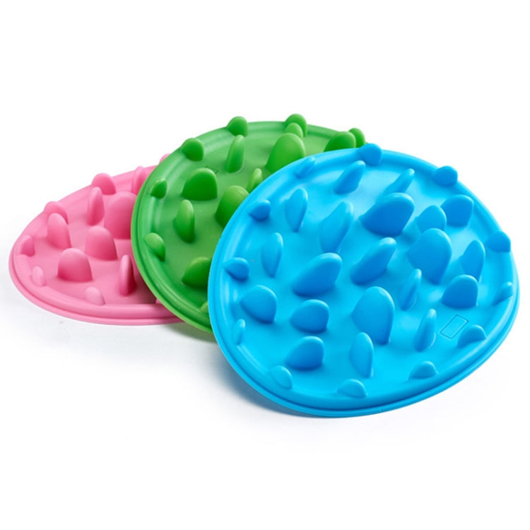 Pet Cat and Dog Jungle Silicone Anti-choke Food Bowl, Size:24x18cm