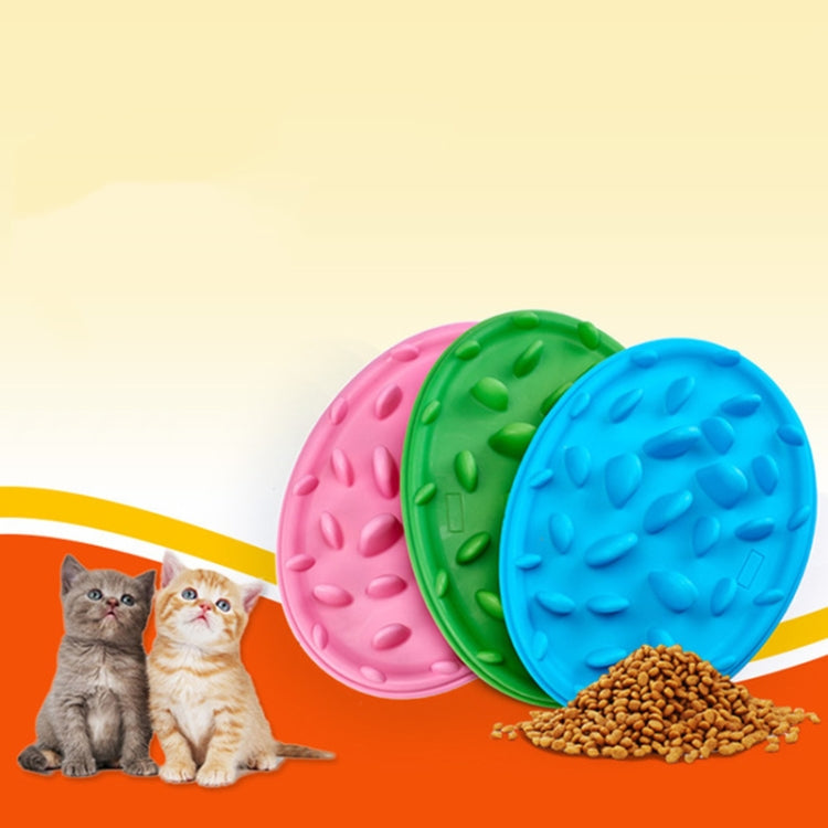 Pet Cat and Dog Jungle Silicone Anti-choke Food Bowl, Size:24x18cm