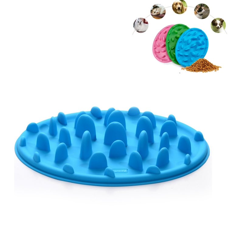 Pet Cat and Dog Jungle Silicone Anti-choke Food Bowl, Size:24x18cm