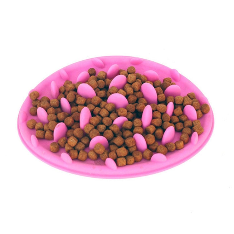 Pet Cat and Dog Jungle Silicone Anti-choke Food Bowl, Size:30.5x22.5cm