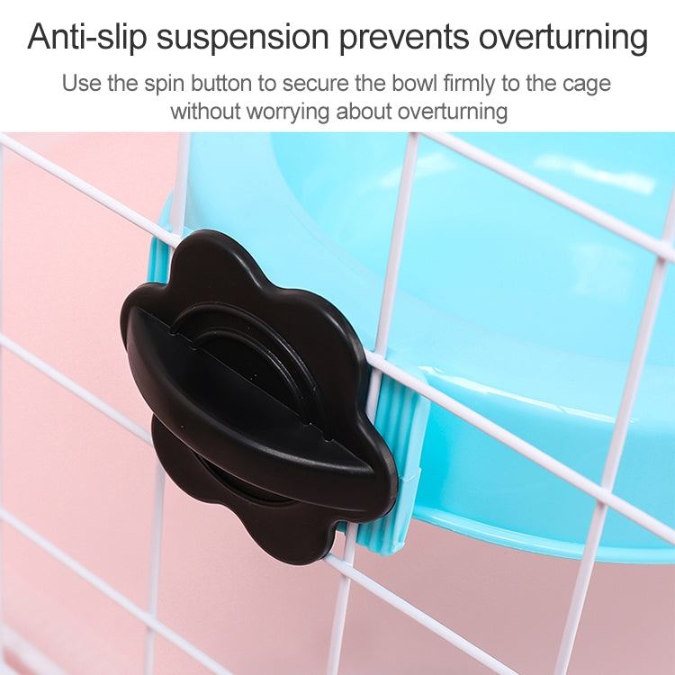 Pet Food Bowl Dog Cage Hanging Stainless Steel Fixed Bowl