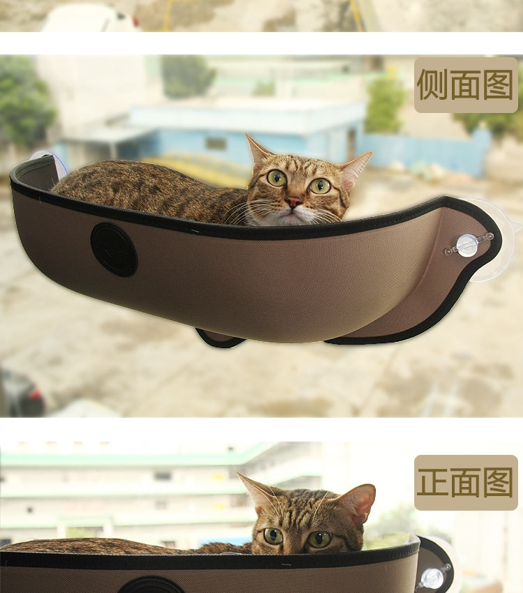2 PCS Cat Window Hammock for Pet Removable Cat Window Bed Hammock Cat Hammock Window Bed