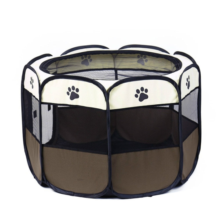 Portable Folding Washable Octagonal Fence Oxford Cloth Waterproof Scratch-resistant Dog Tent, Size:S
