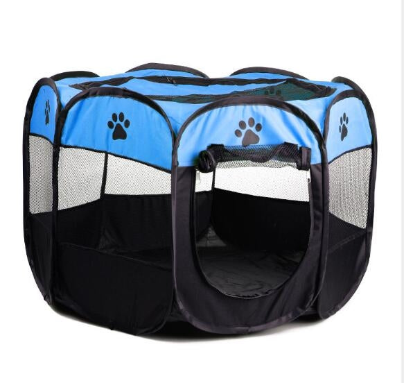 Portable Folding Washable Octagonal Fence Oxford Cloth Waterproof Scratch-resistant Dog Tent, Size:M