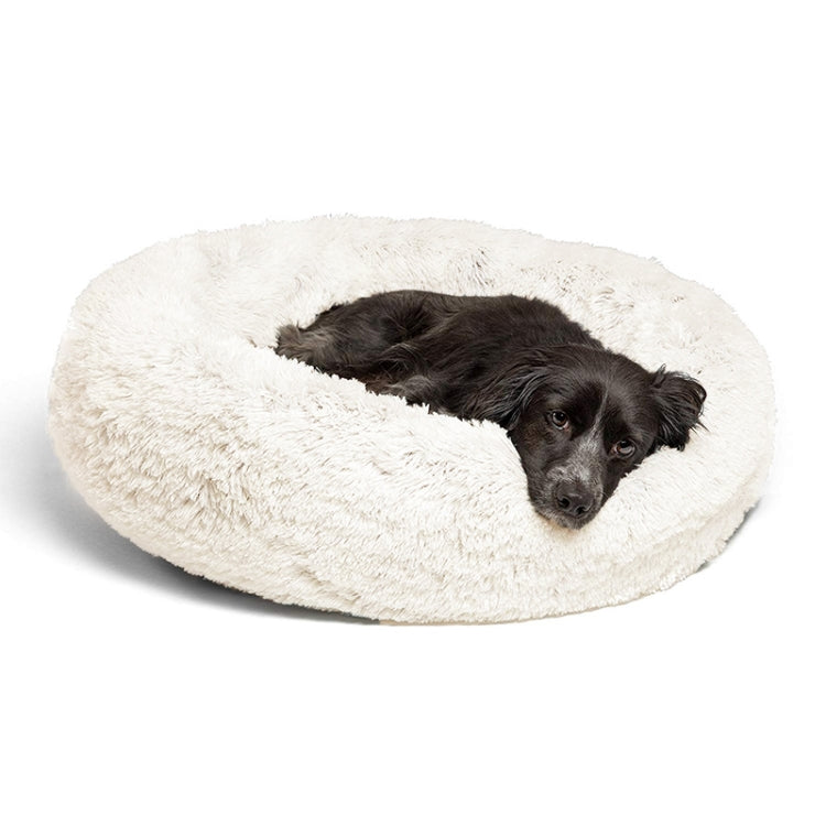 Autumn and Winter Plush Round Pet Nest Warm Pad Small kennel, Size:50cm
