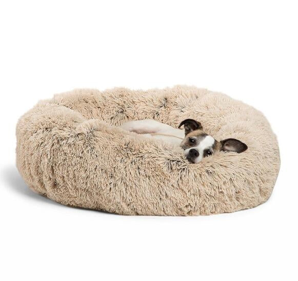 Autumn and Winter Plush Round Pet Nest Warm Pad Small kennel, Size:60cm