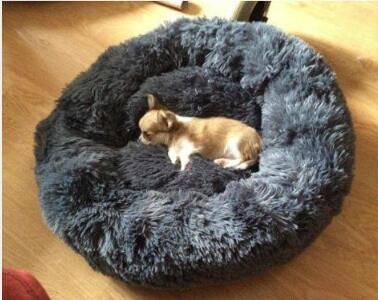 Autumn and Winter Plush Round Pet Nest Warm Pad Small kennel, Size:60cm