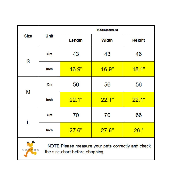 Detachable Tent yurt Universal Pet Cat Nest Closed Pet House, Size:M(Black)