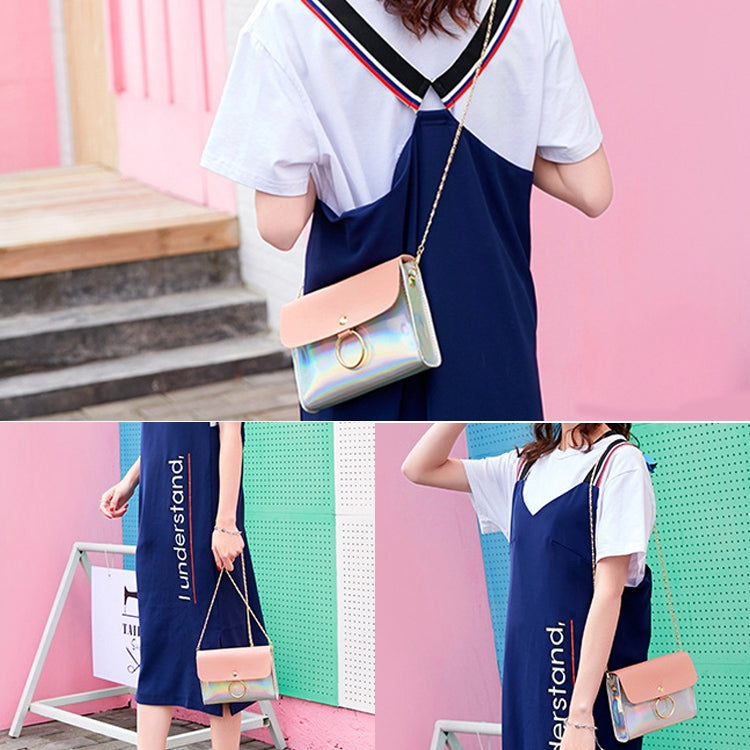 Laser Crossbody Bag For Women Chain Mini Shoulder Bag Circle Small Messenger Bag Womens Handbags Purses Evening Clutch Bags