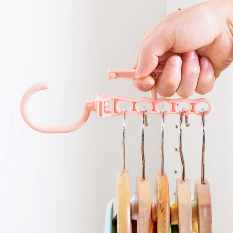 Plastic Drying Laundry Clothes Hanger Organizer Multilayer Windproof Holder Buckle Household Anti-Slip Hook Clip(Blue)