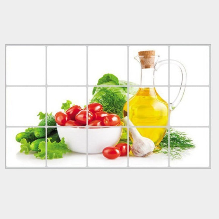2PCS Vegetable Kitchen Stickers Oil-proof Stickers Antifouling Stickers Home Wall Stickers