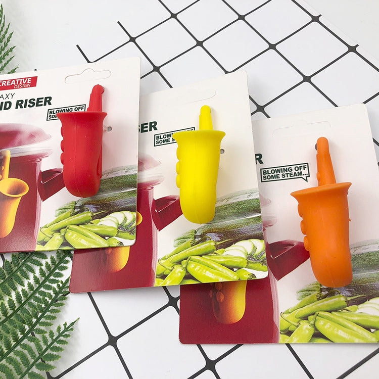 10 PCS Horn Saxophone Silicone Pot Cover Raises Anti-overflow Device, Random Color Delivery