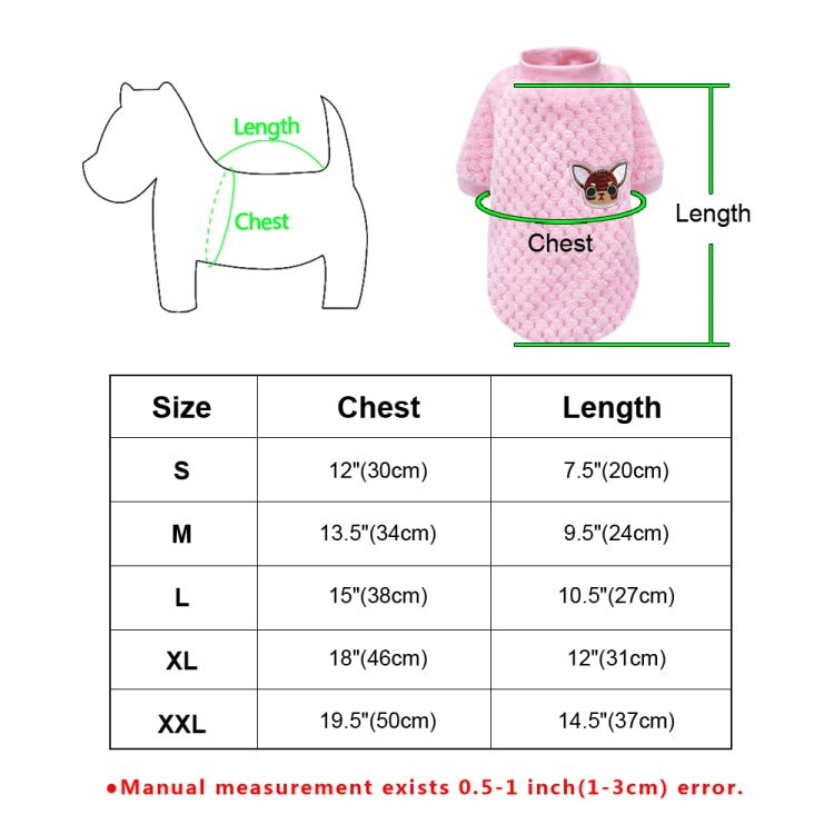 Winter Warm Pet Cat Clothes Small Dogs Cats Coat Pets Clothing, Size:S
