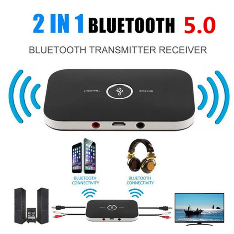 B6 2 in 1 Bluetooth 5.0 Adapter Audio Receiver Transmitter USB Receiver Transmitter