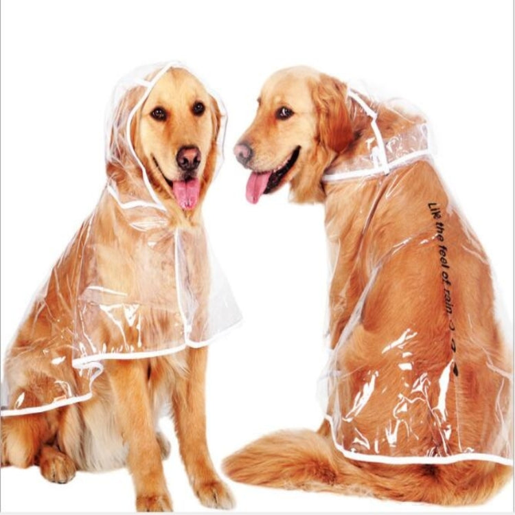 Waterproof Transparent Raincoat Clothing for Pet Dog, Size:S