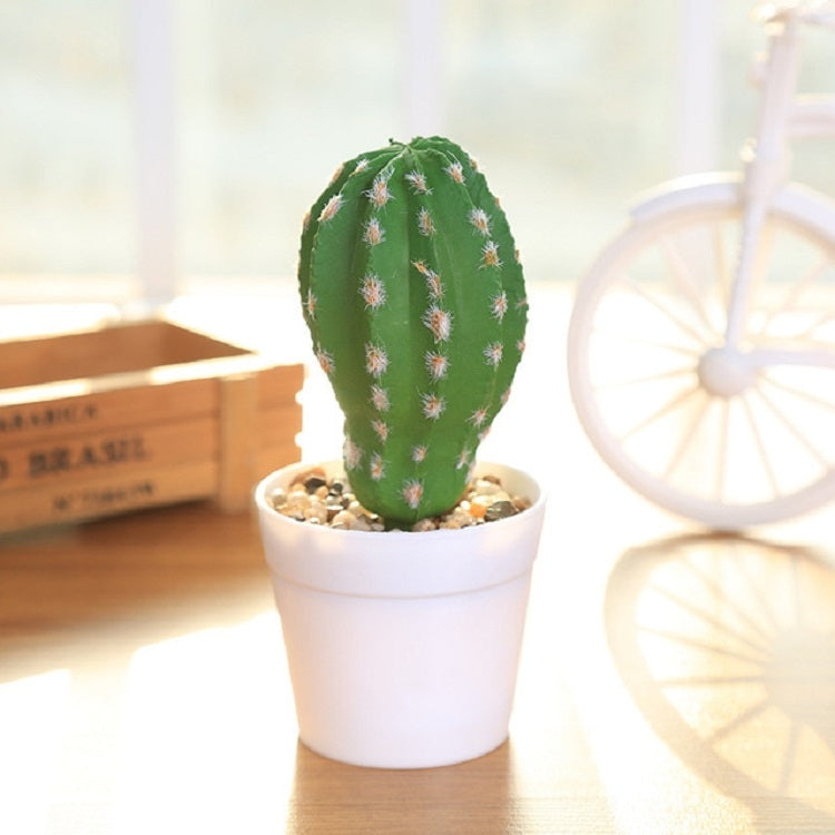Simulation Cactus Prickly Pear Landscape Garden Gome Office Decoration, Style:Melon-shaped Prickly Pear