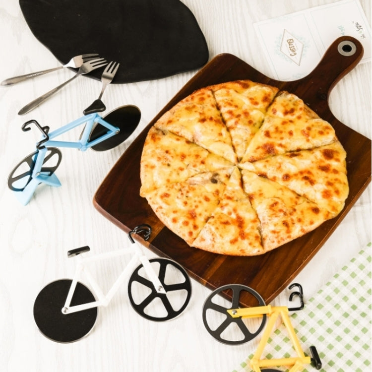 Stainless Steel Bicycle Pizza Cutter Knife Cake Cutter Creative Hob Random Color Delivery