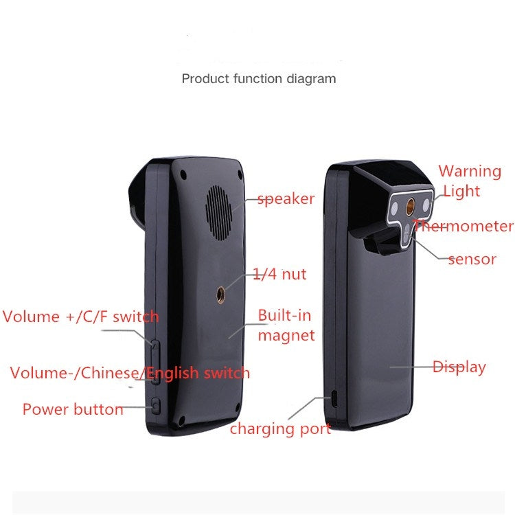 Intelligent Thermometer Infrared Non-contact Thermometer Automatic Voice Broadcast Body Temperature Instrument