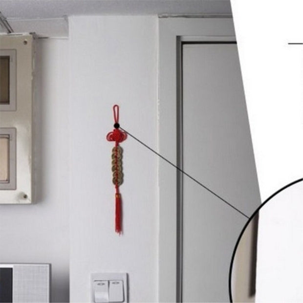 3 PCS Chinese Knot Old Copper Coin Mascot Car Hanging Decoration, Specification:Three Coins