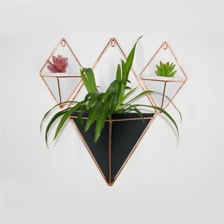 2 PCS Innovative Hanging Planter Vase Succulent Plants Geometric Wall Decor Container, Size:L