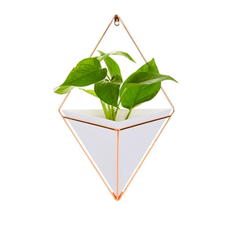 2 PCS Innovative Hanging Planter Vase Succulent Plants Geometric Wall Decor Container, Size:S