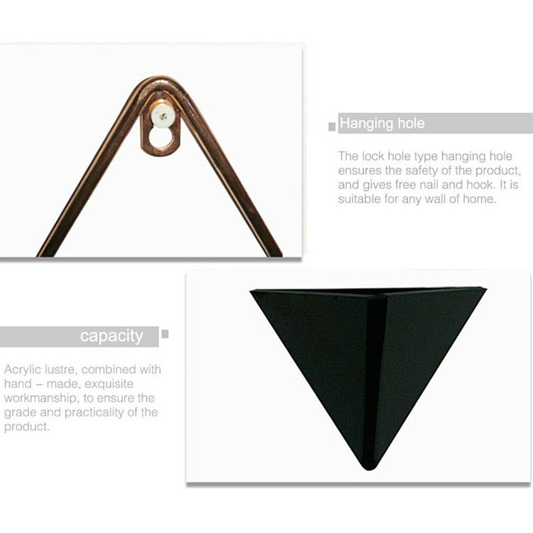 2 PCS Innovative Hanging Planter Vase Succulent Plants Geometric Wall Decor Container, Size:M