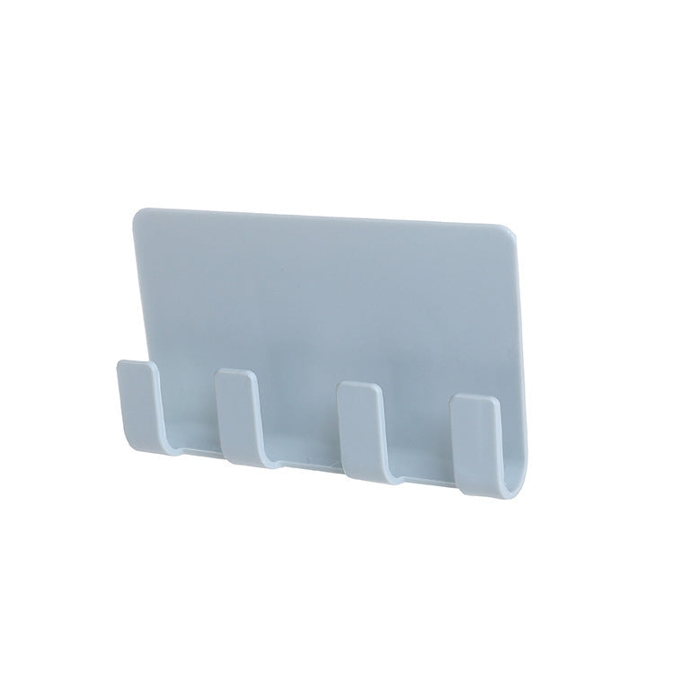 Practical Wall Sticking Phone Charging Holder Socket Strong Sticky Adhesive Sopport Rack Shelf With Hooks