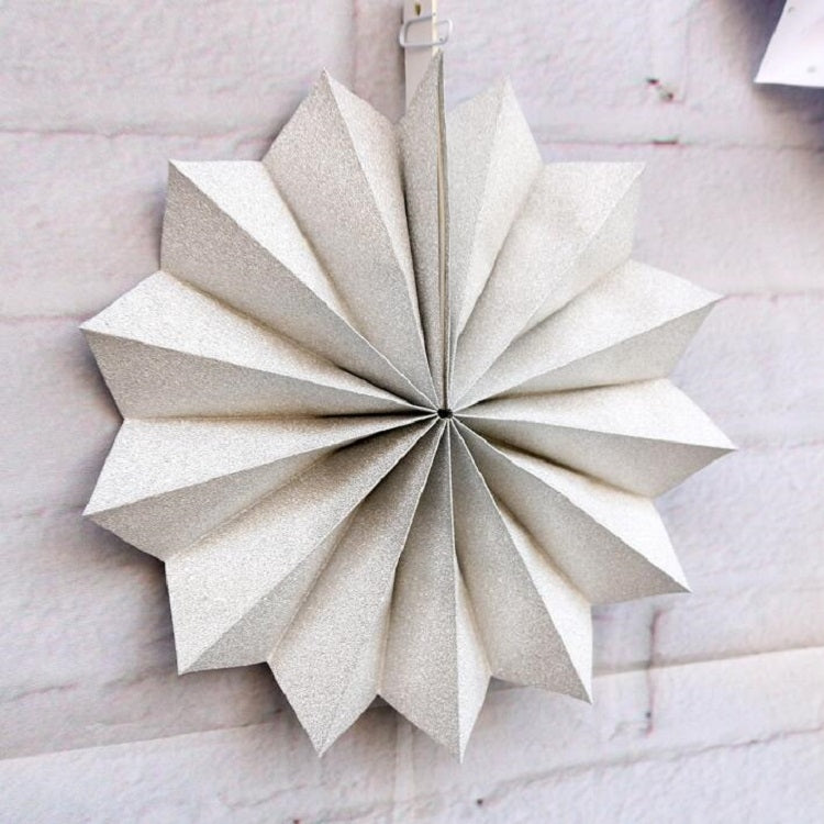 2 Sets Bronzing Paper Fan Flower Set Birthday Holiday Wedding Party Decoration, Color:Black 8pcs