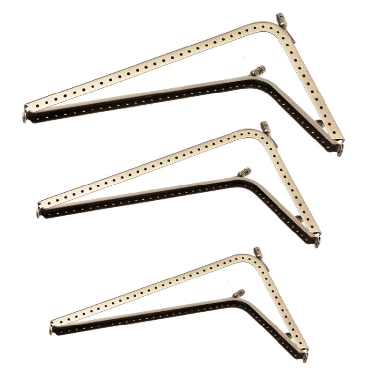 10 PCS Multi-size Smooth L-shaped Mouth Gold Female Bag Hardware Accessories, Size:15.5cm