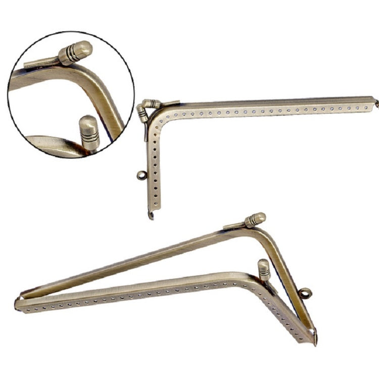 10 PCS Multi-size Smooth L-shaped Mouth Gold Female Bag Hardware Accessories, Size:15.5cm