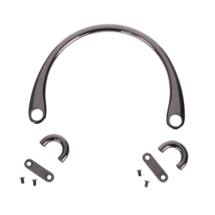 2 PCS Luggage Ardware Accessories Semi-circular Handle, Color:Silver