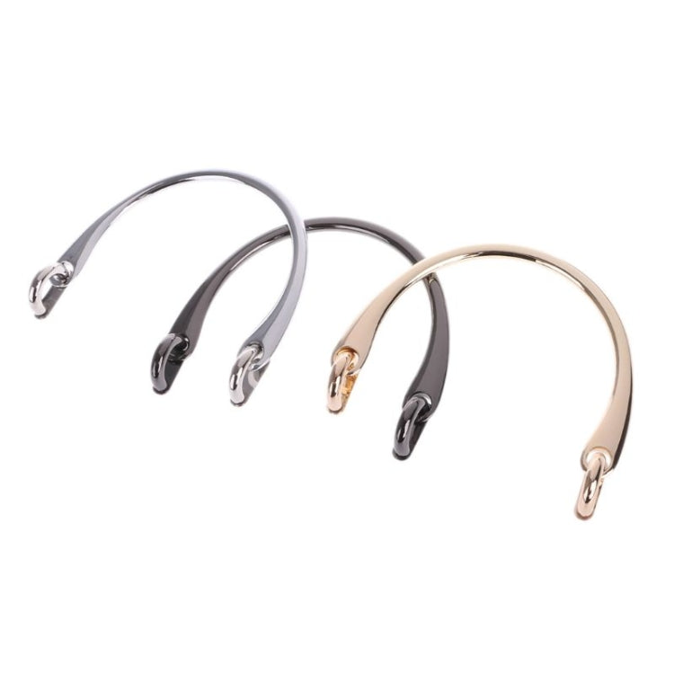 2 PCS Luggage Ardware Accessories Semi-circular Handle, Color:Silver