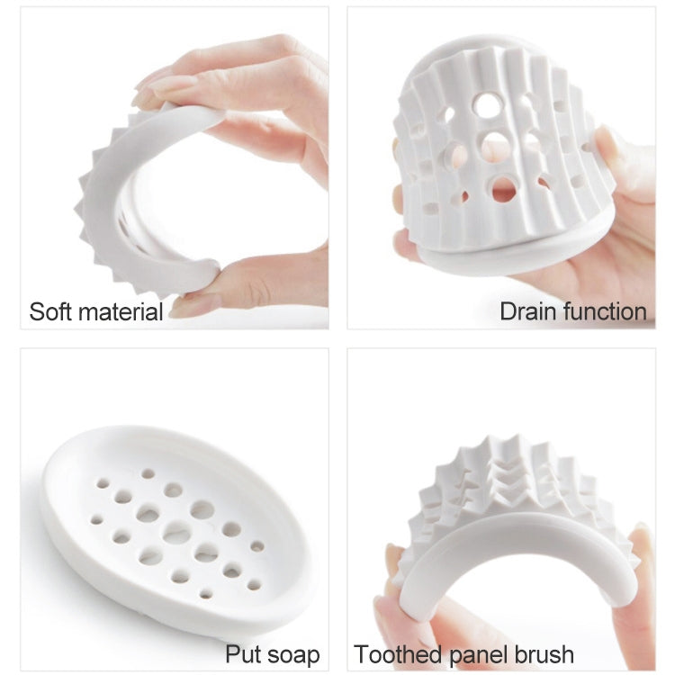 Bathroom Silicone Drain Soap Box